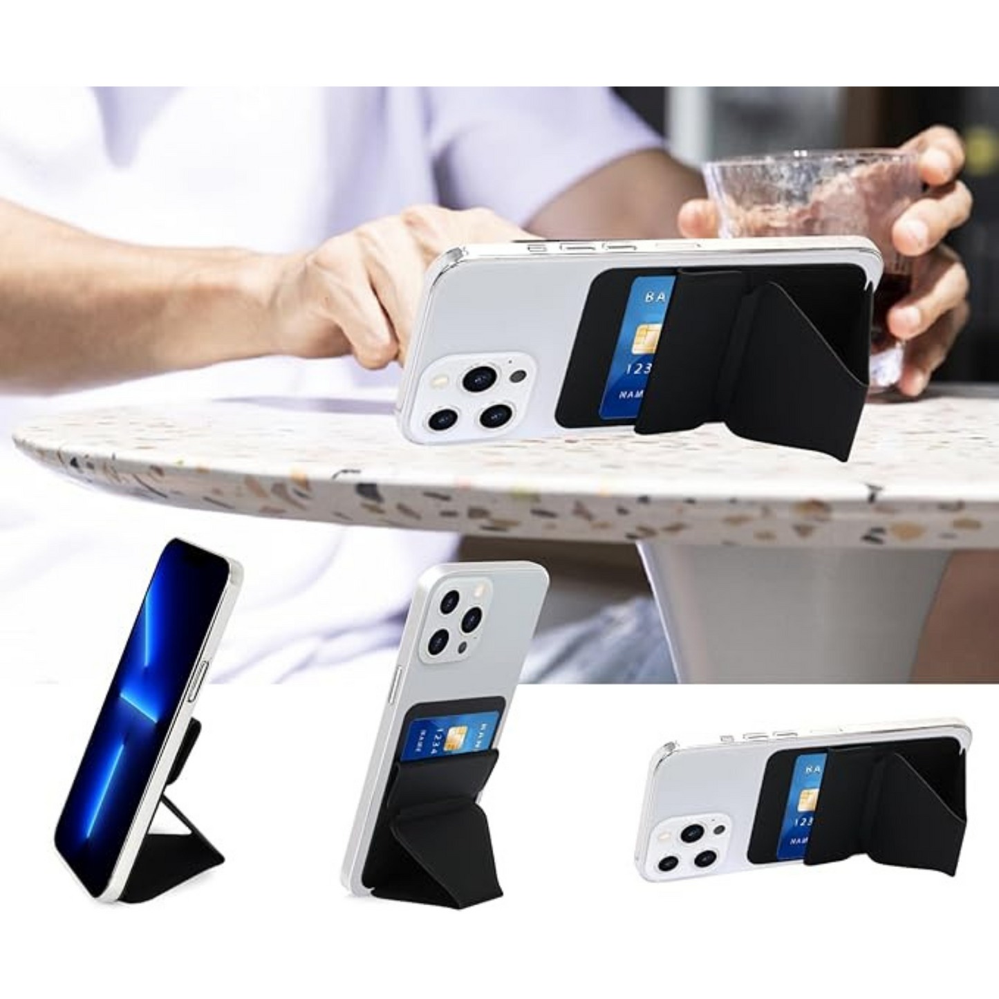 Slim & Stylish Phone Card Holder with Stand