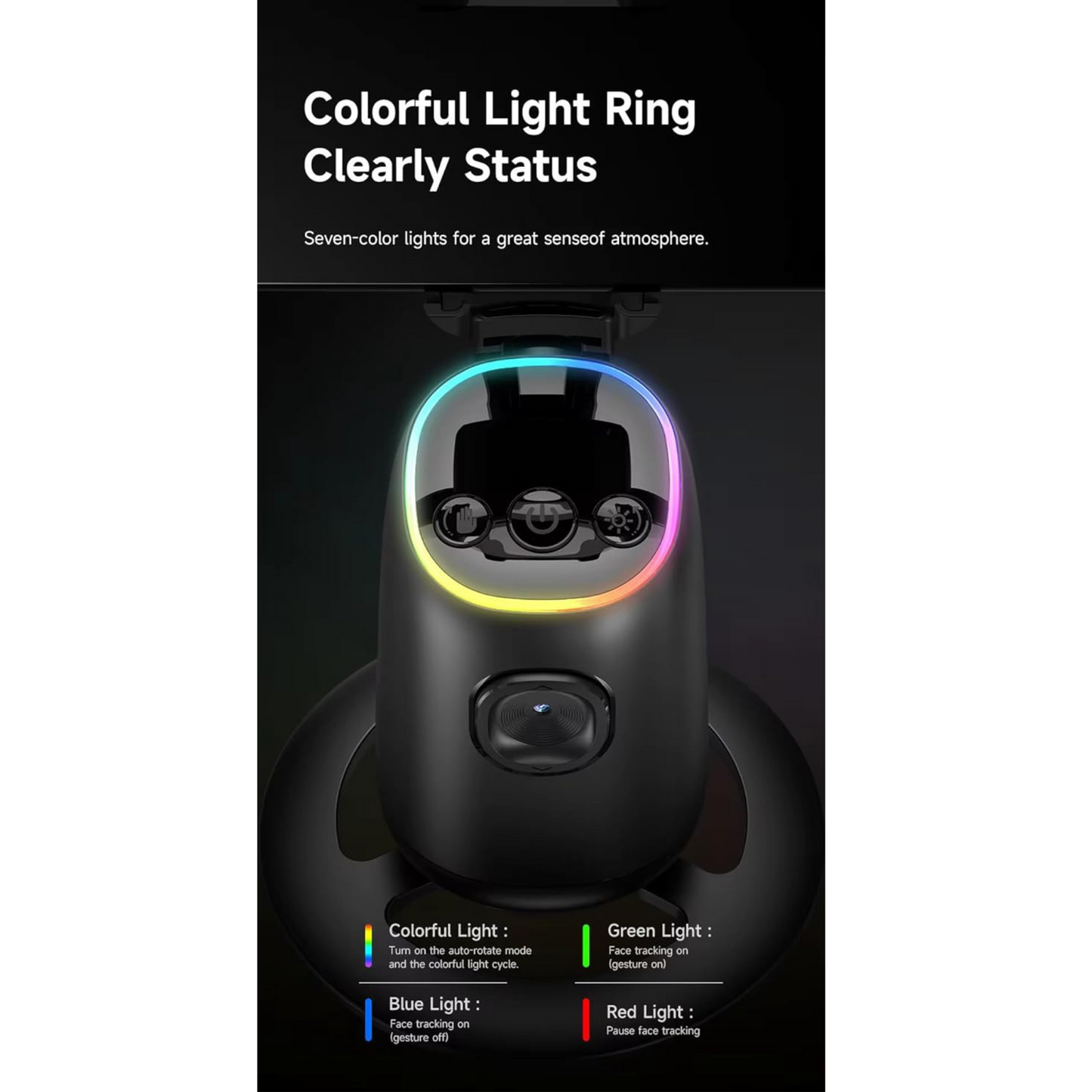 Smart 360° Auto Face Tracking AI Desk Selfie Gimbal