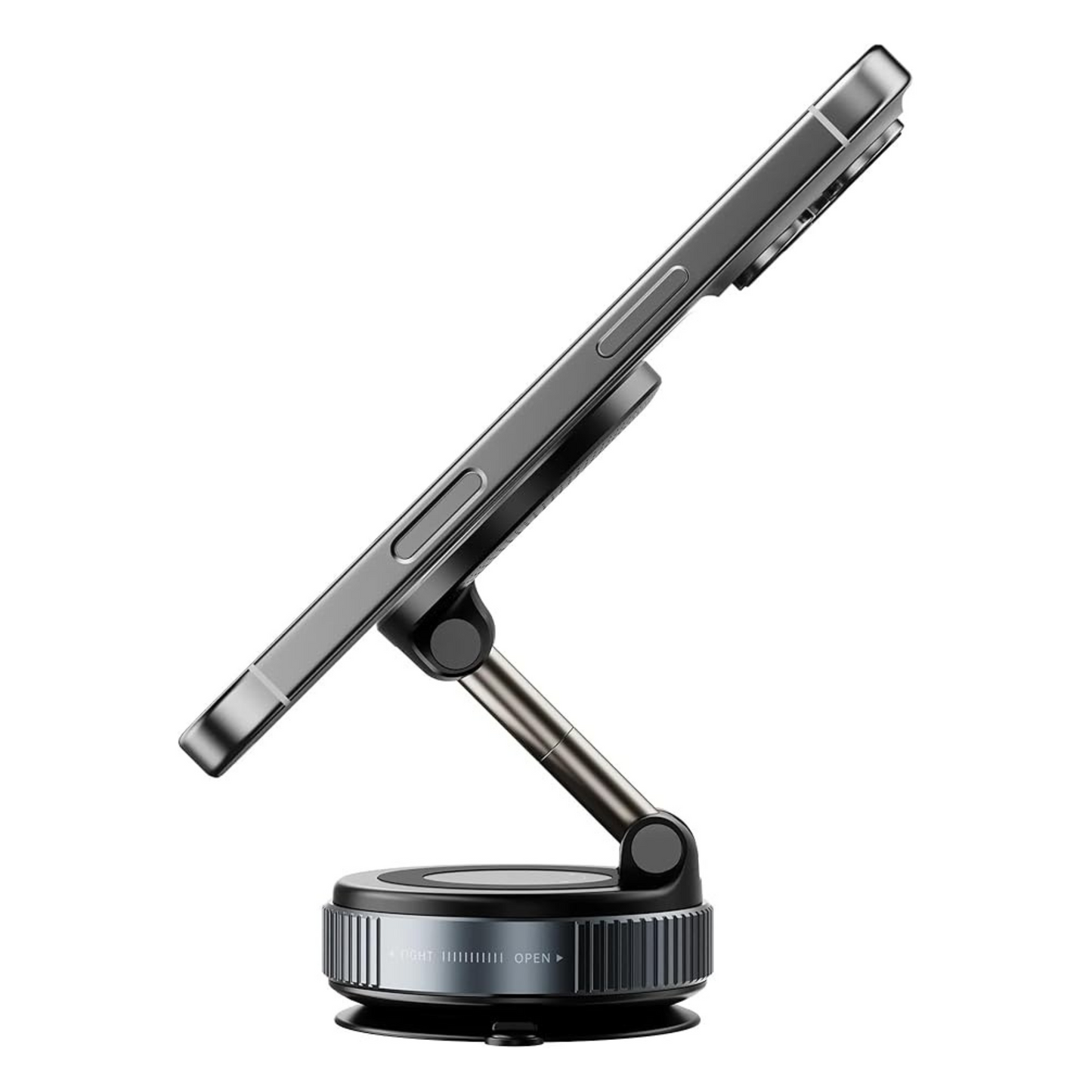 Vacuum Suction Magnetic Car Phone Mount – Black