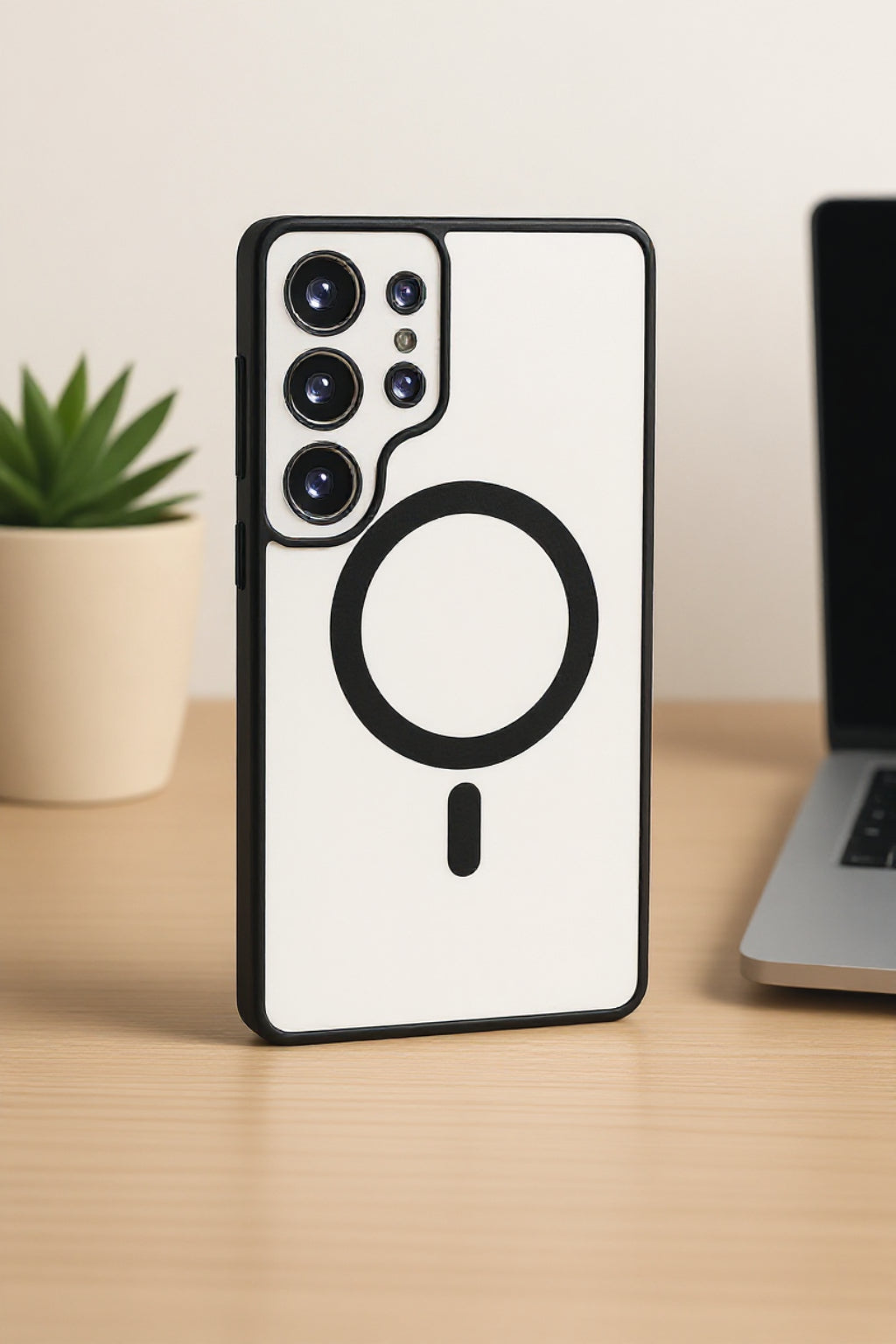 Colored-Clear Cases for Galaxy S25, S24 & S23 Ultra - MagSafe Compatible