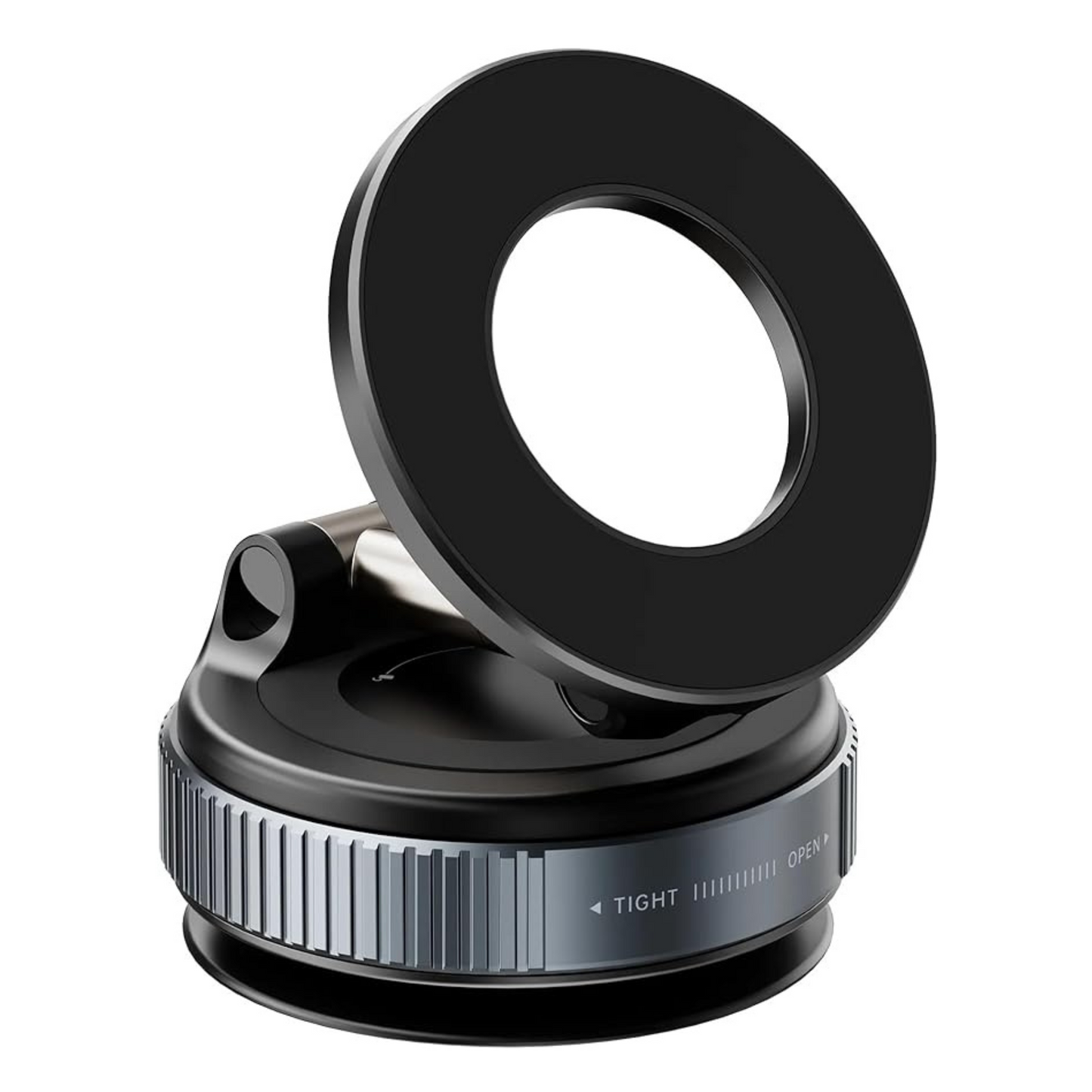 Vacuum Suction Magnetic Car Phone Mount – Black