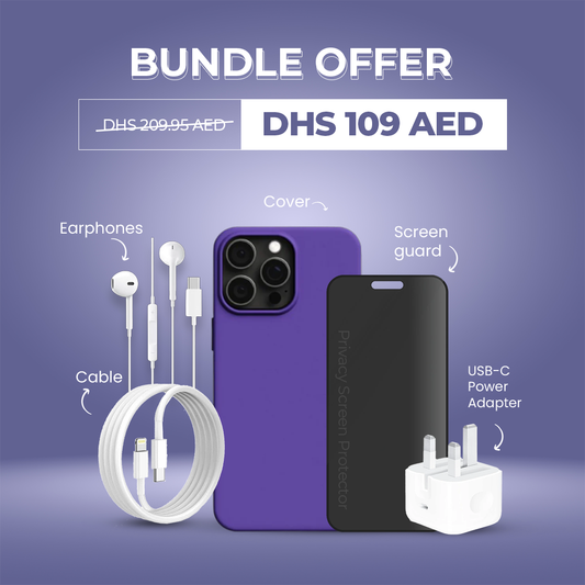 Cover + Screen Guard + Charger + Cables + Earphones