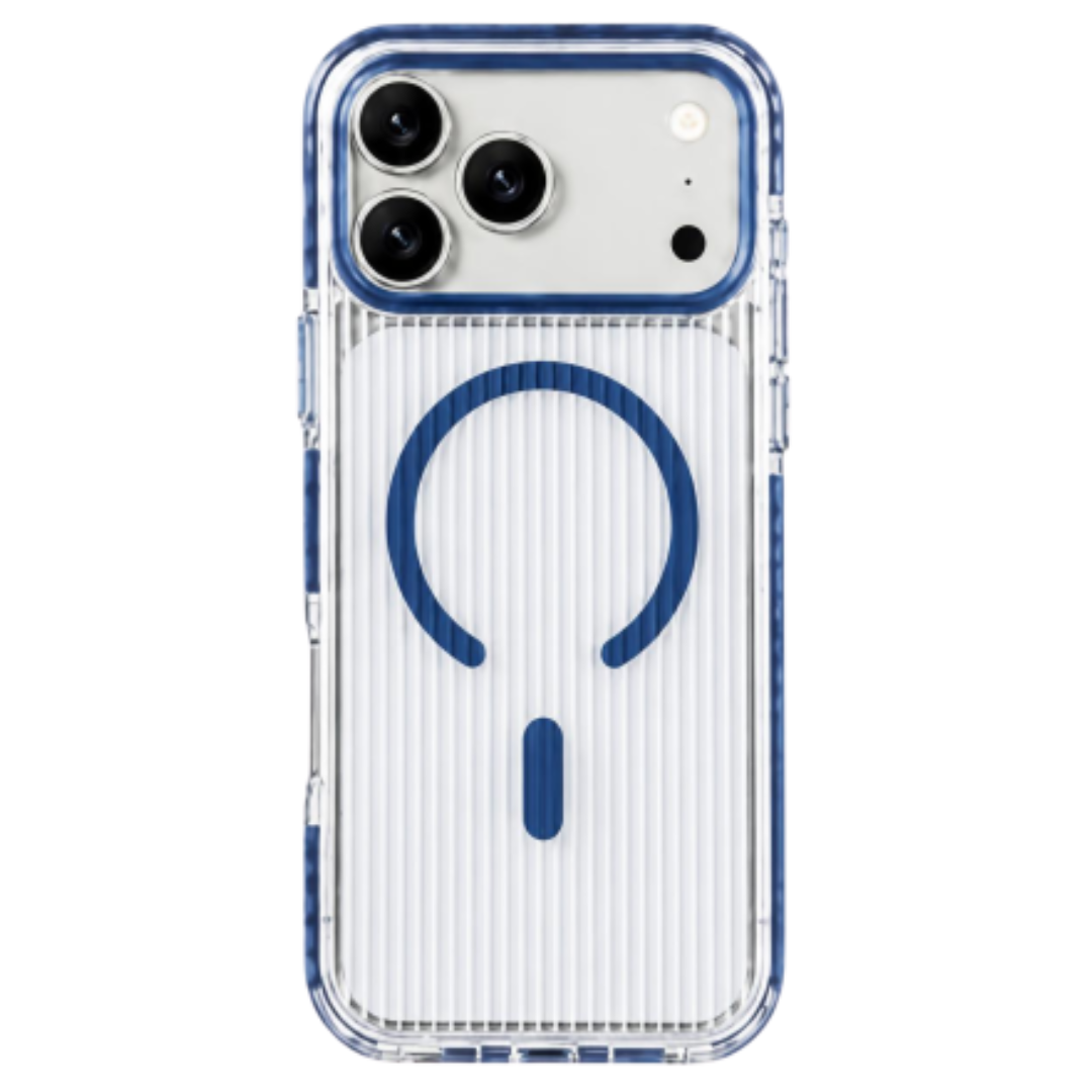 Crystal Clear Ribbed MagSafe Case for iPhone 18 Pro, 18 Pro Max, 17 Pro & 17 Pro Max