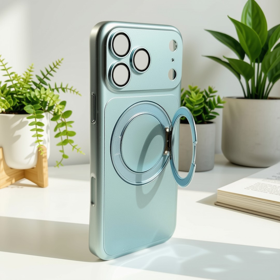 Glacier MagSafe Case with Built-In Ring Stand for iPhone 18 Pro|18 Pro Max|17 Pro|17 Pro Max