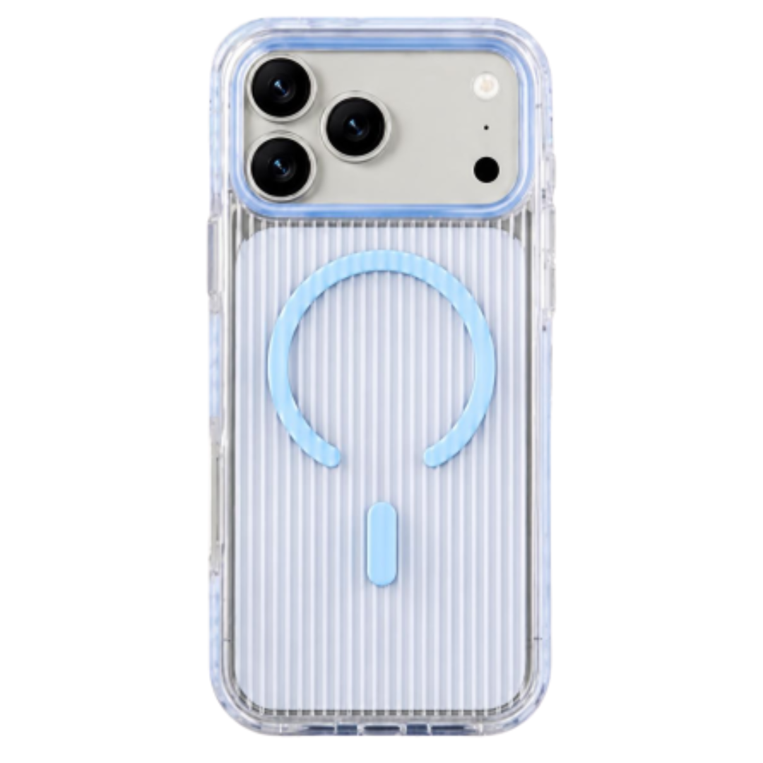 Crystal Clear Ribbed MagSafe Case for iPhone 18 Pro, 18 Pro Max, 17 Pro & 17 Pro Max
