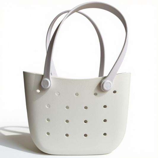 Rubber Beach Tote Bag – White